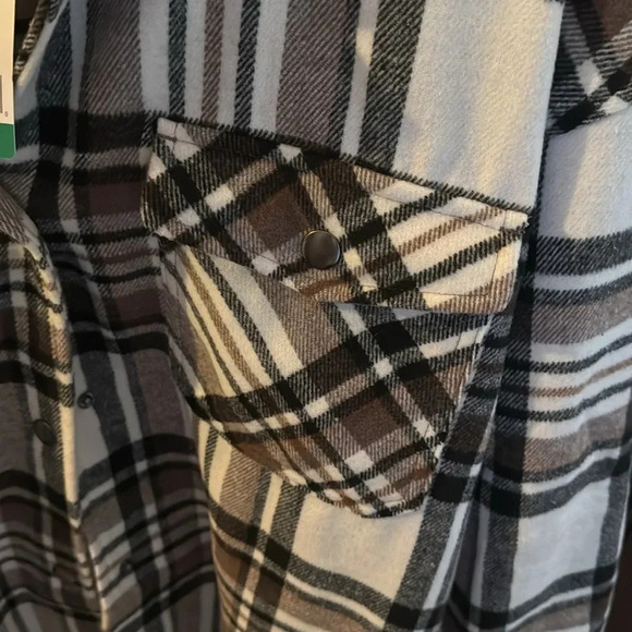 NWT! HFX Women’s Flannel Shirt Jacket size XL - Picture 4 of 5